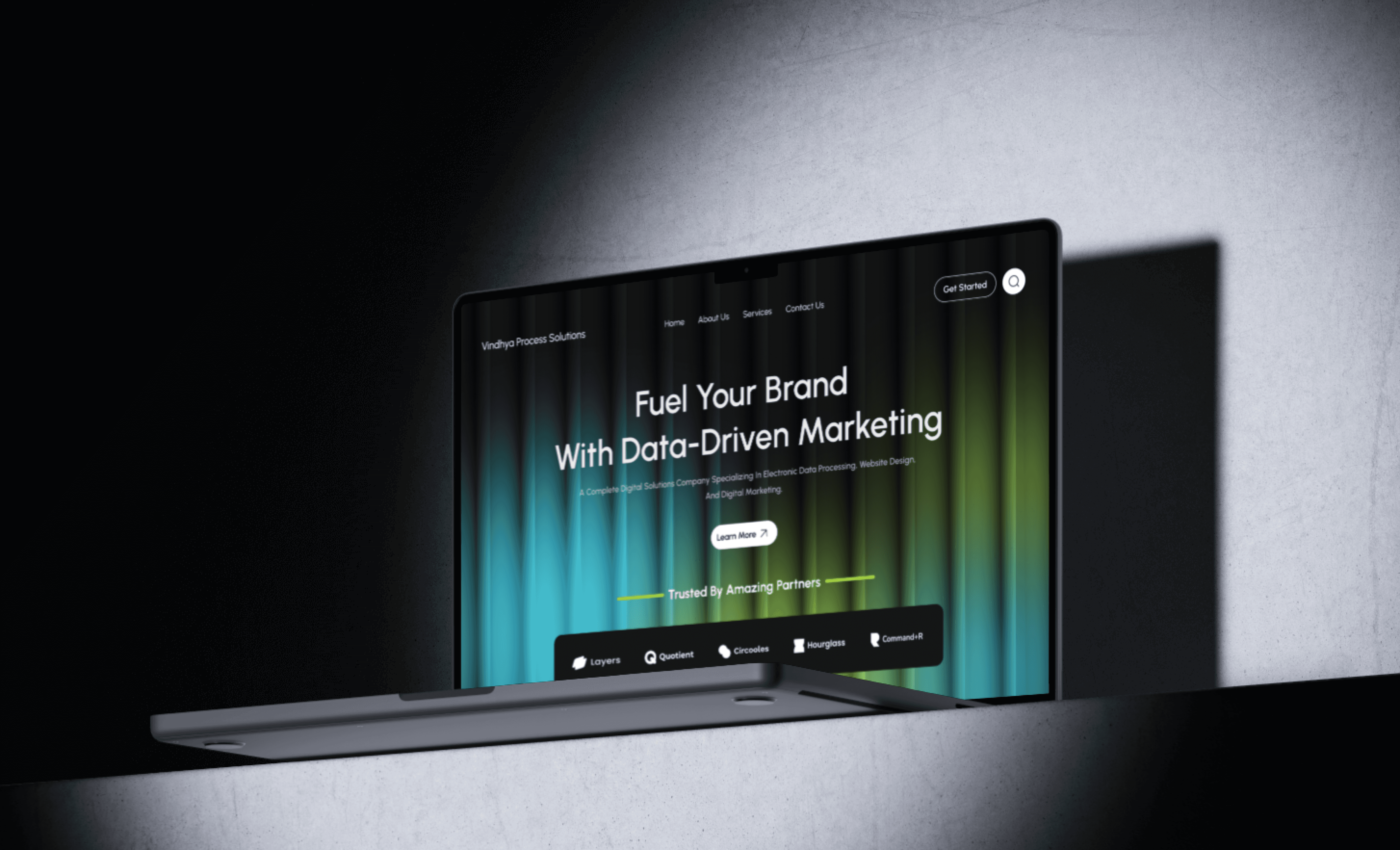 Woman meditating on yoga mat with phone and drink.