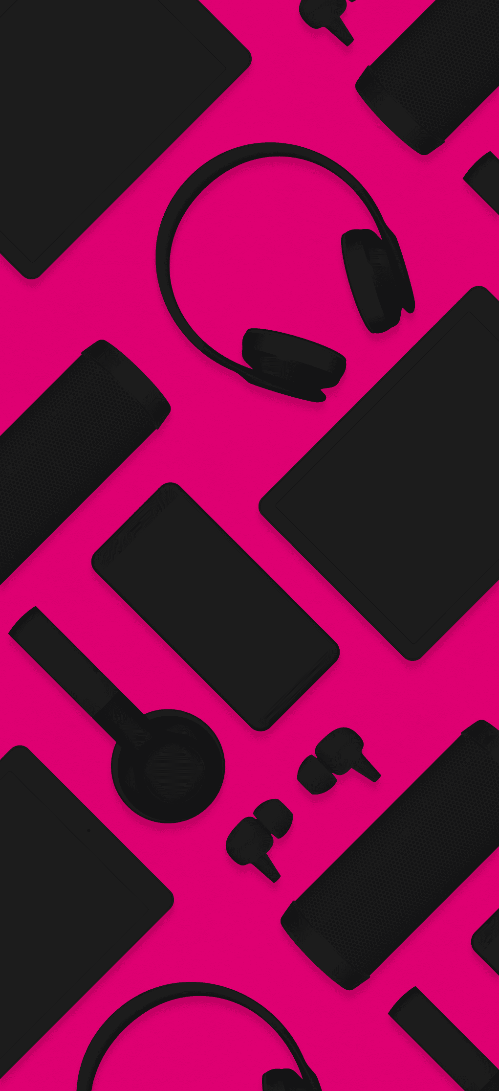 Pattern and color exploration for devices on top a magenta background