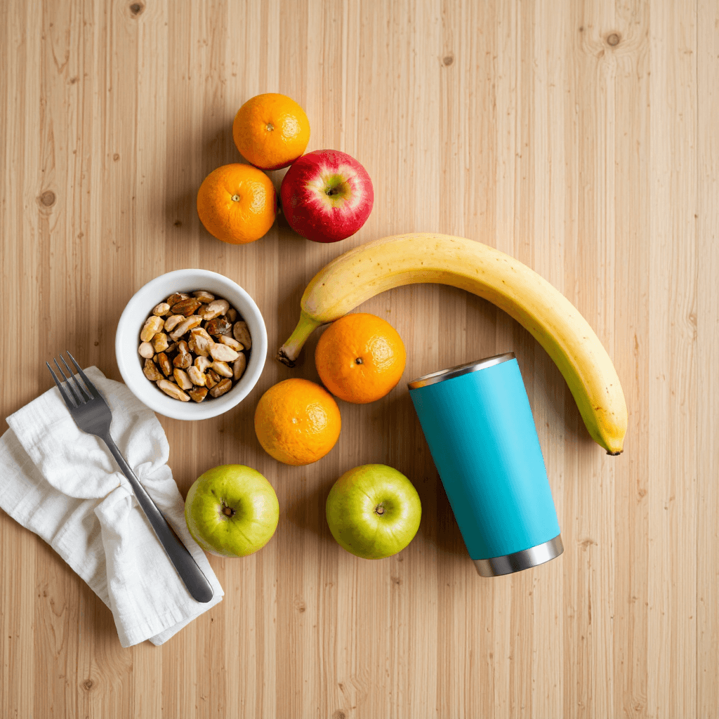 product photography of a set of travel mugs