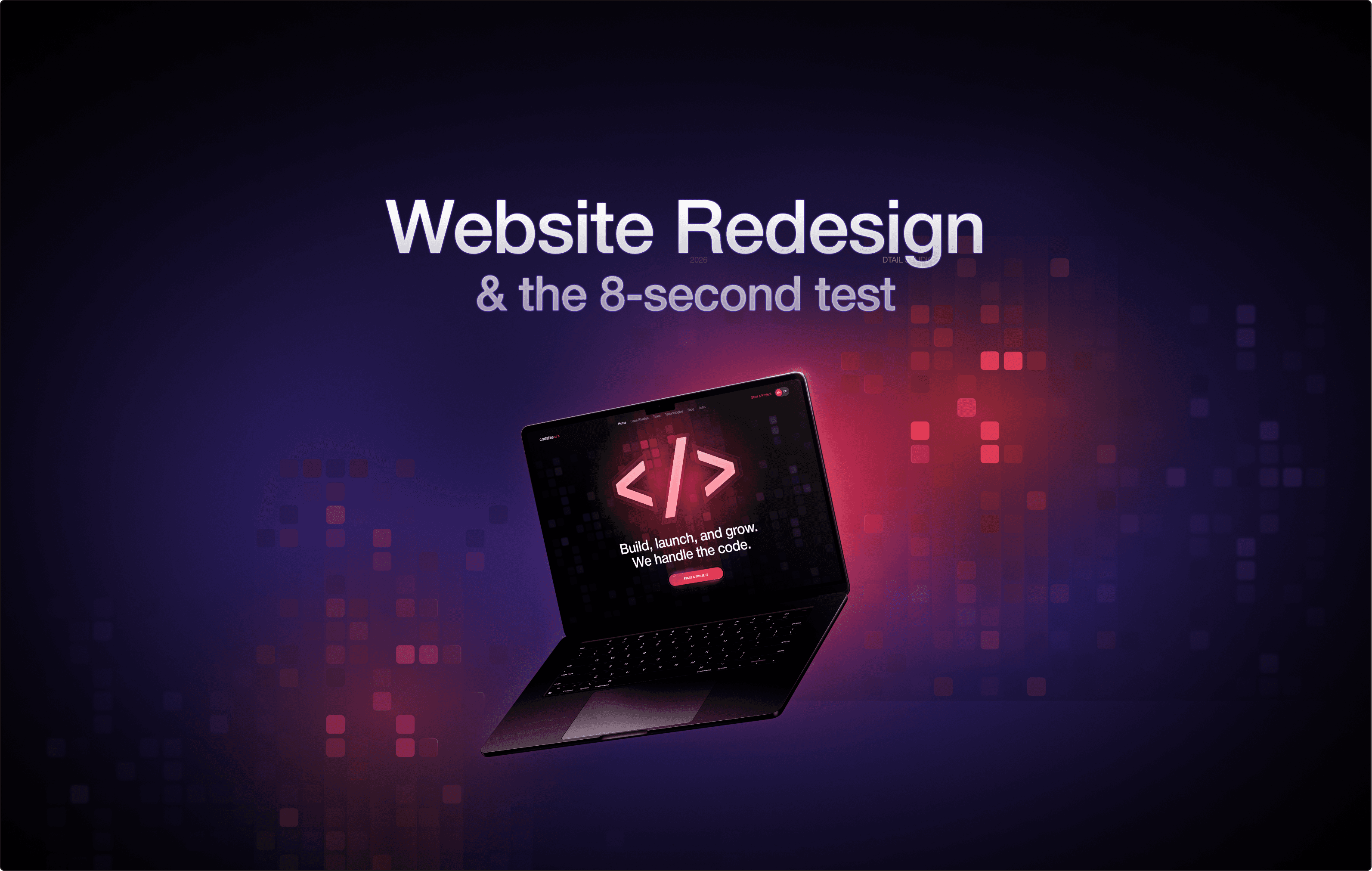 A startup homepage hero before and after redesign