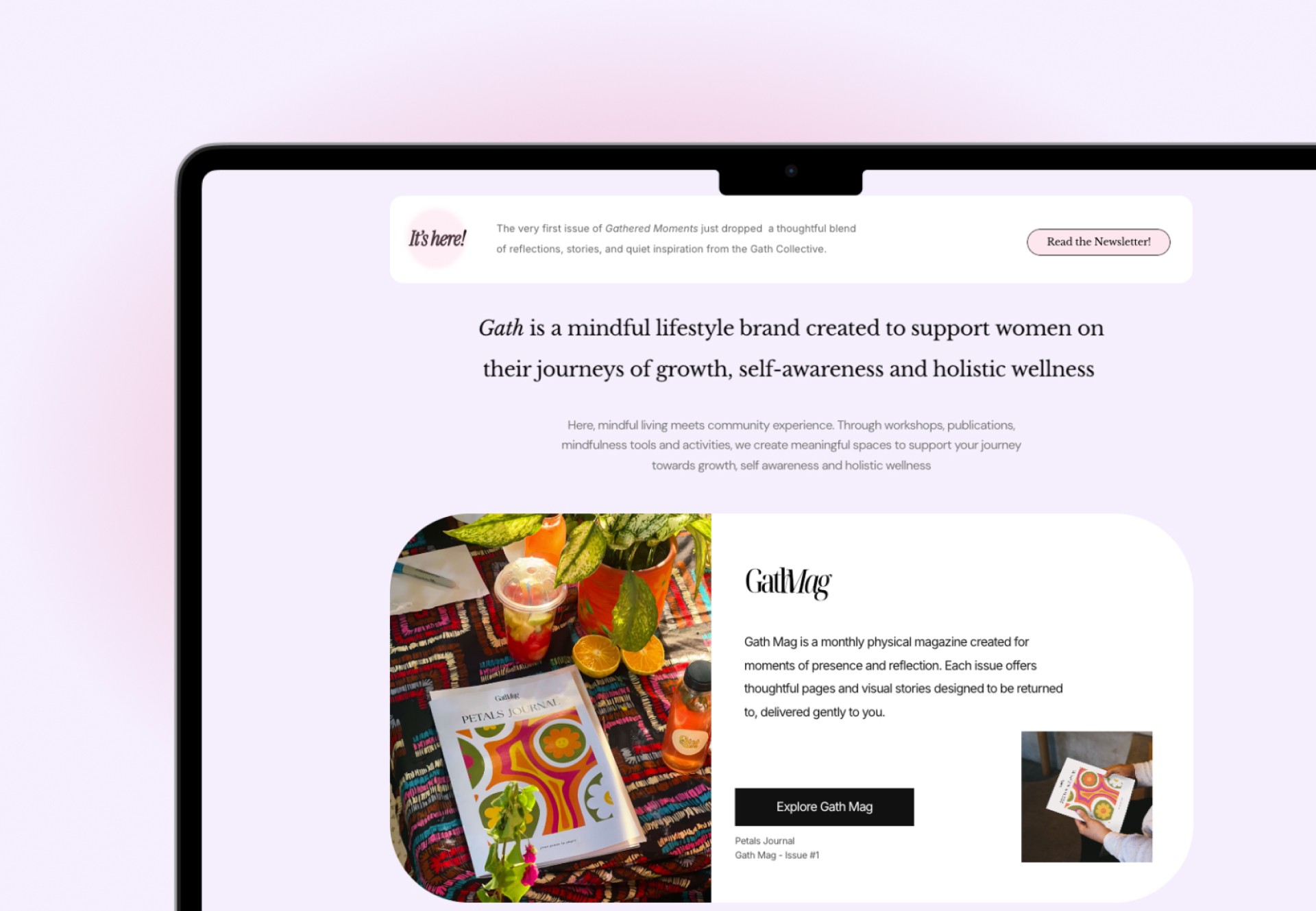 website-design-wellness-feminity-studio-framer-no-code-development-gath-collective