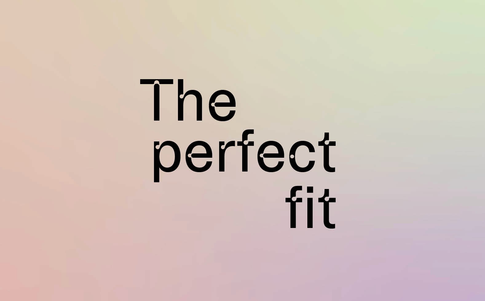"The Perfect Fit" campaign graphic for a women's backless cap collection, highlighting inclusive design, comfort and performance-focused branding