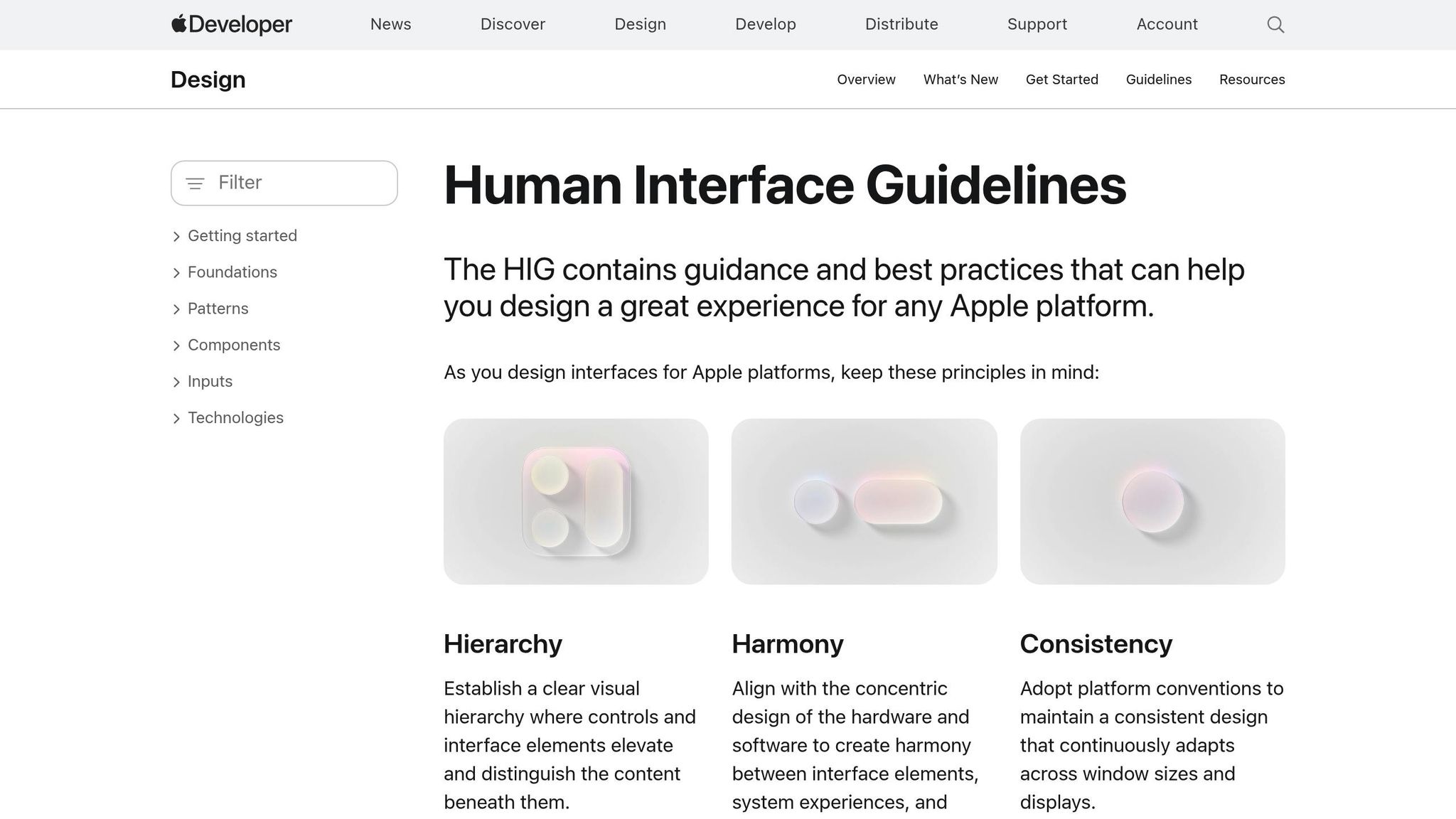 Human Interface Guidelines