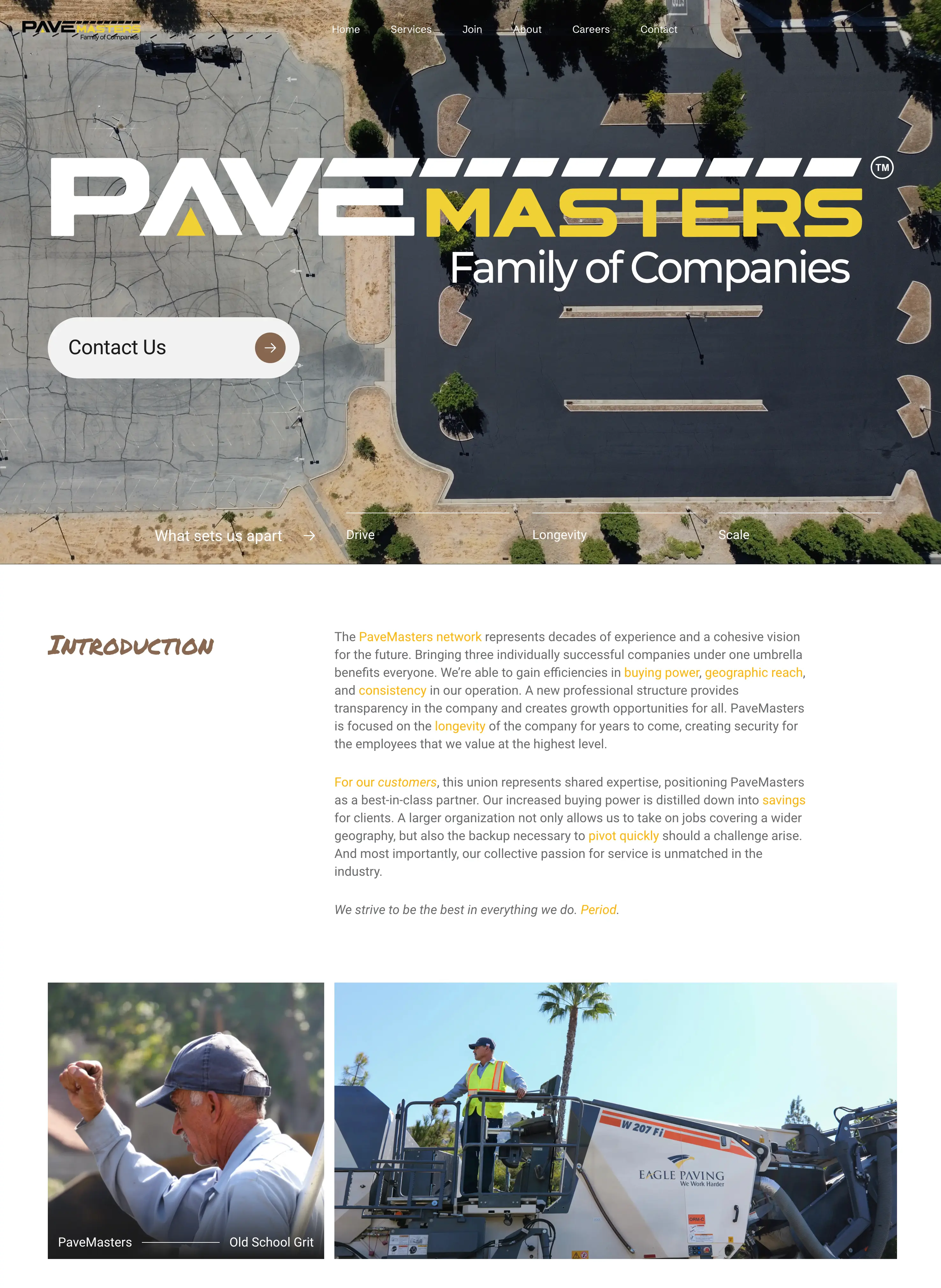 PaveMasters asphalt paving web design