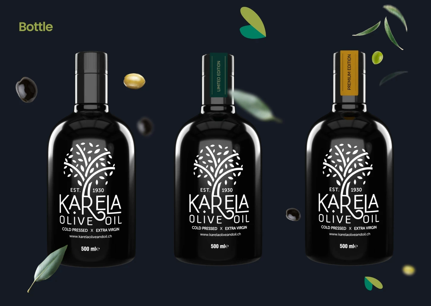 Karela Olive Oil Logo & Branding