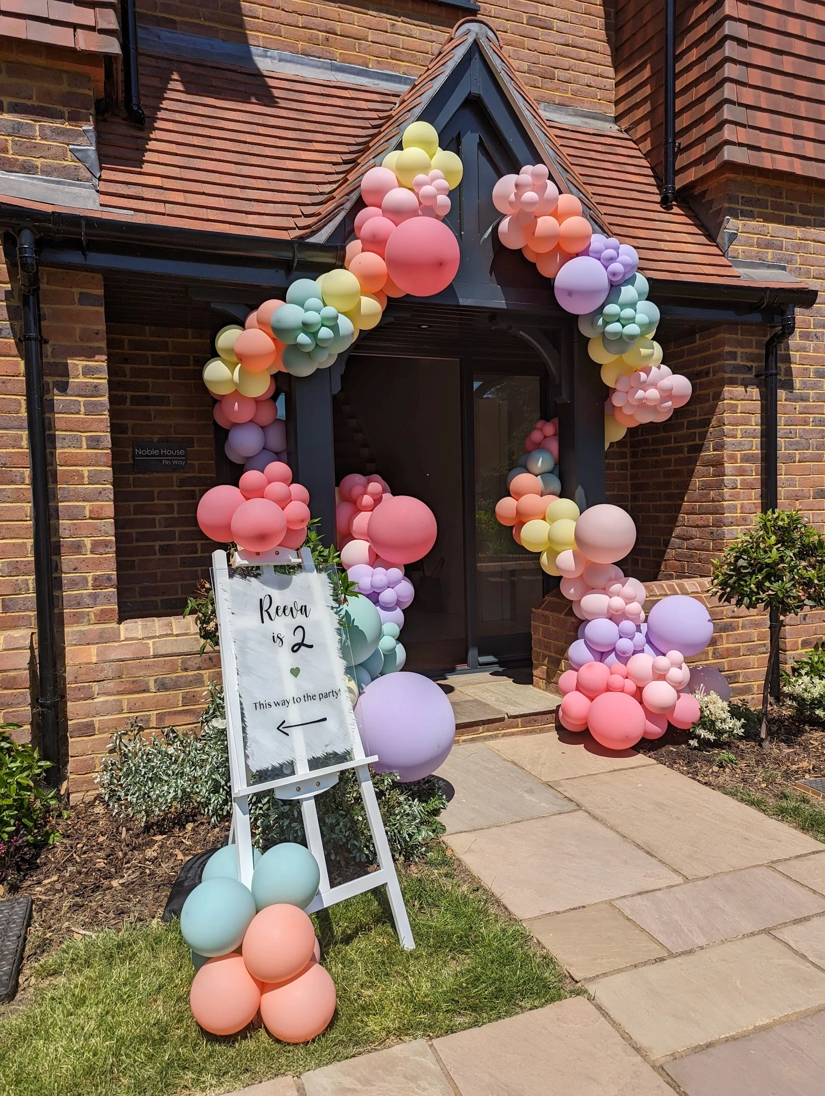 Luxury balloon arches in Oxshott