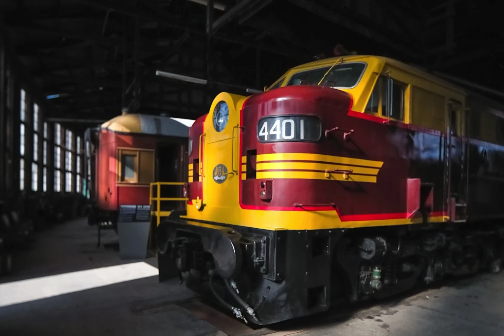 Diesel locomotive 4401, on loan to Junee Roundhouse Railway Museum.