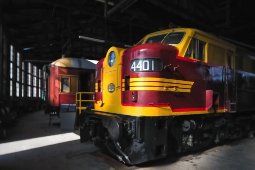 Diesel locomotive 4401, on loan to Junee Roundhouse Railway Museum.
