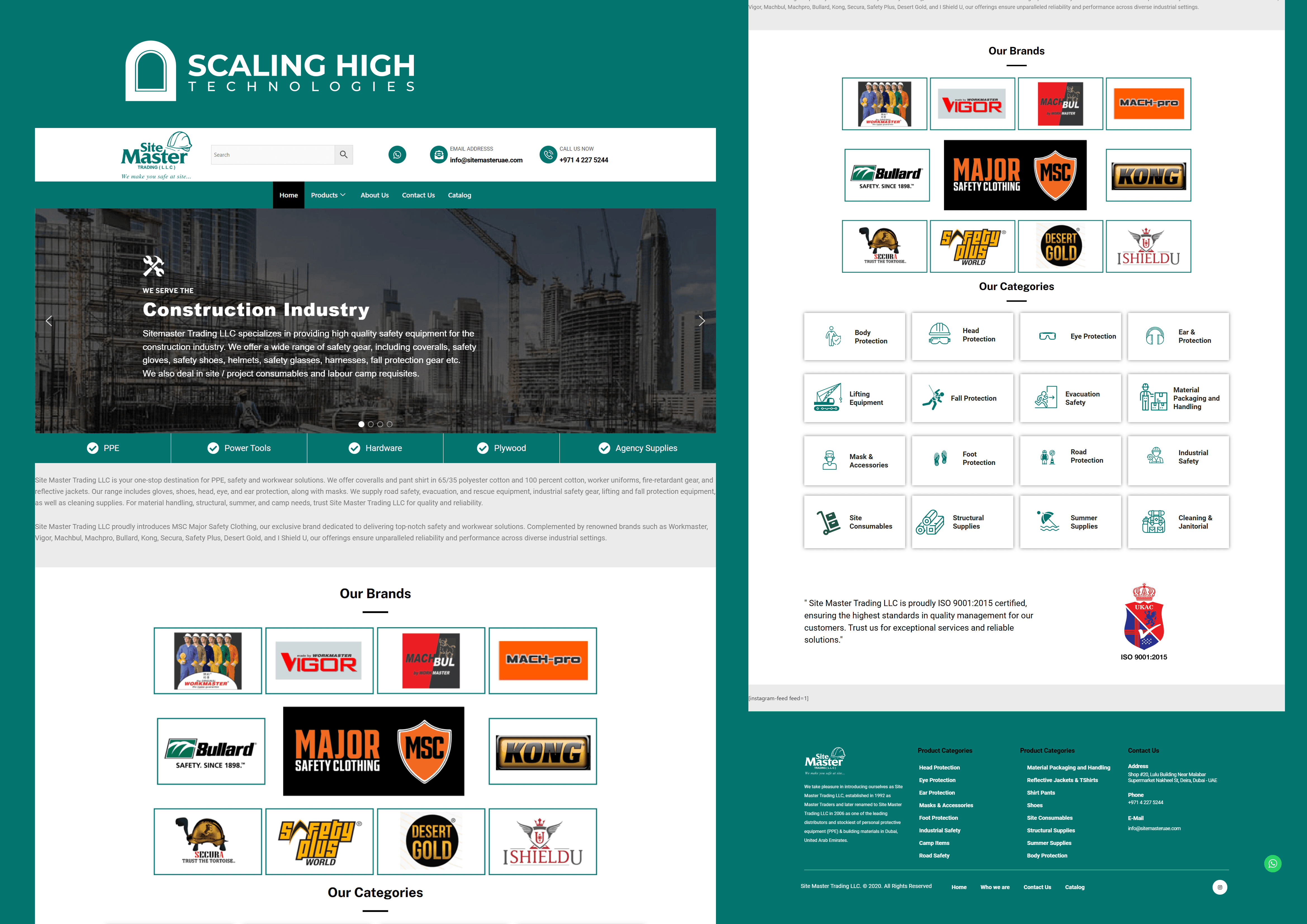Web Design Showcase Scaling High