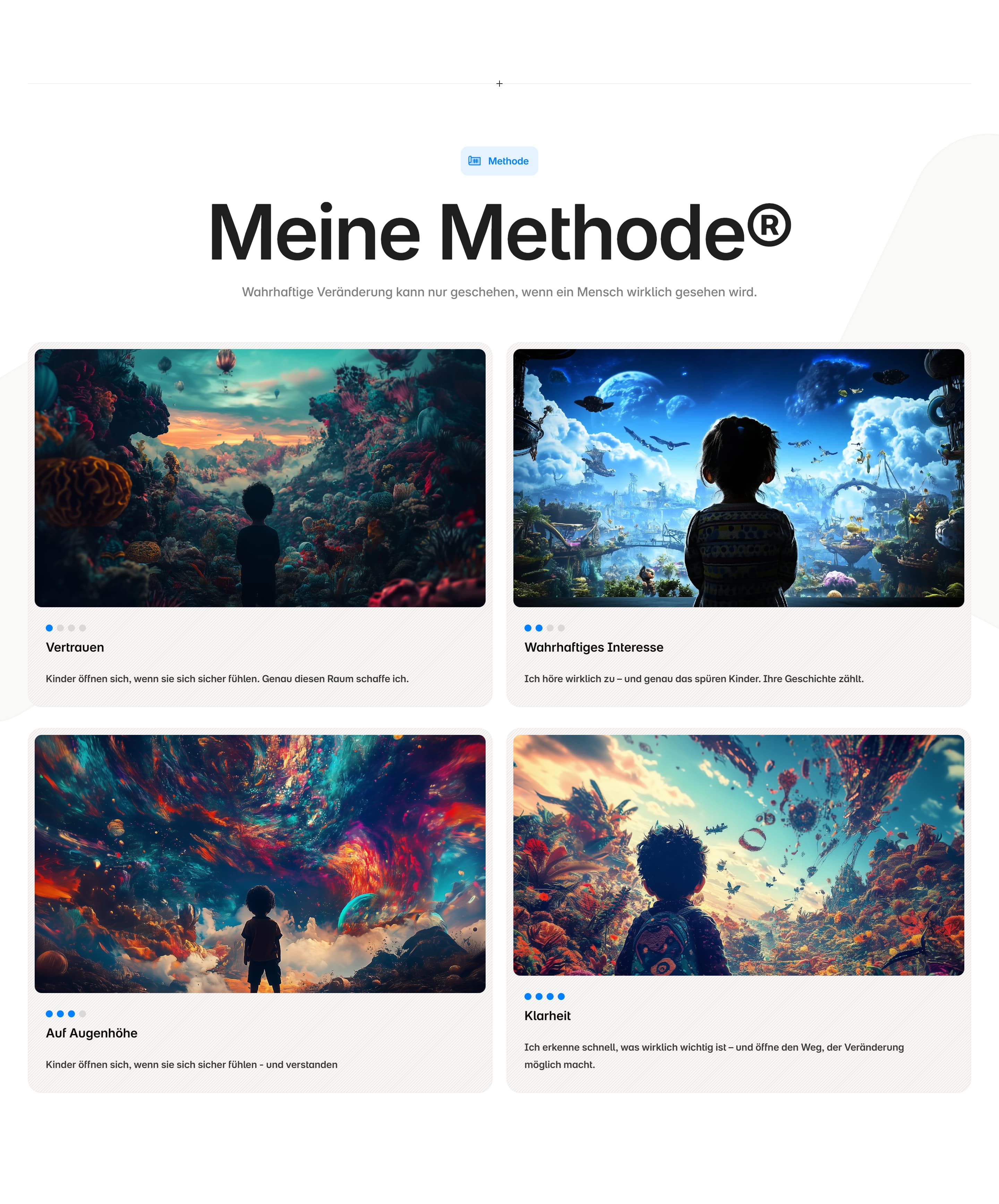 eine von Blaq Nexus erstellte Website - eine Sektion von Kraft deiner Gedanken