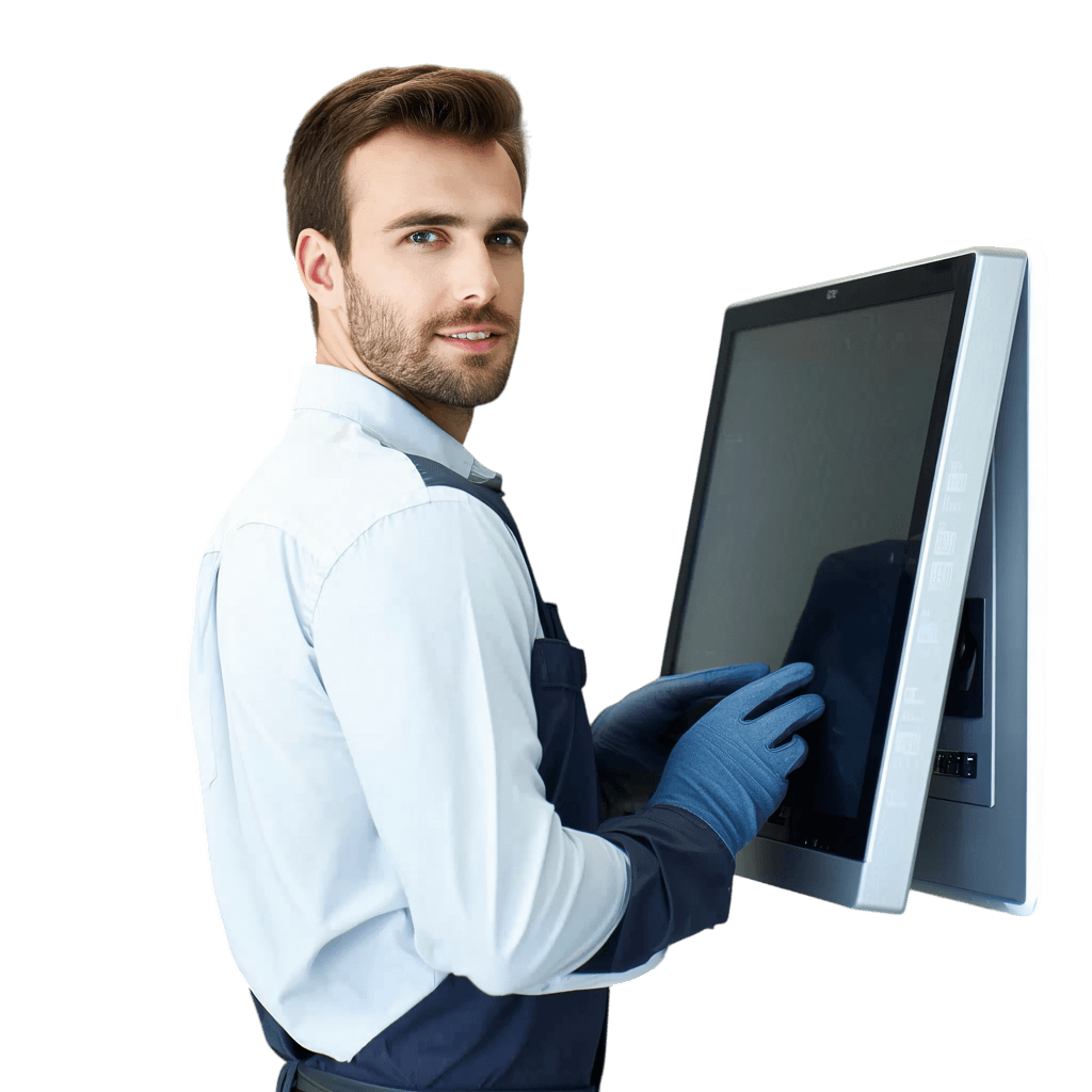 Člověk pracující na počítači