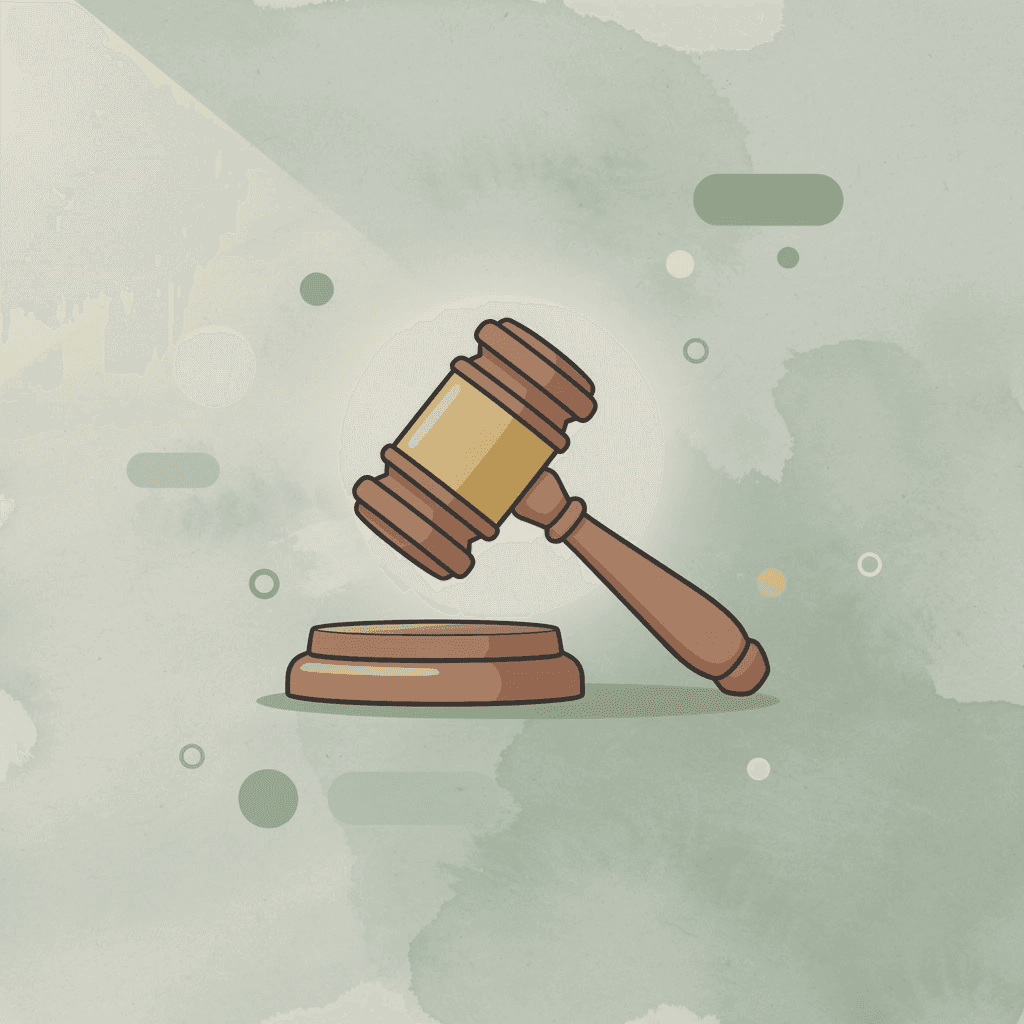 Gavel icon representing Google Android cellular data lawsuit claim