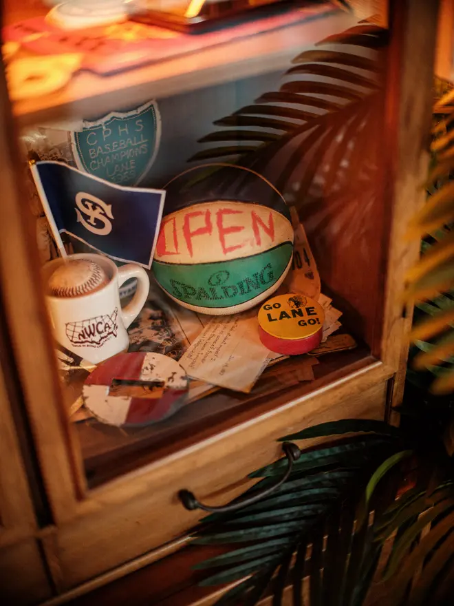 Decor at neighborhood work club