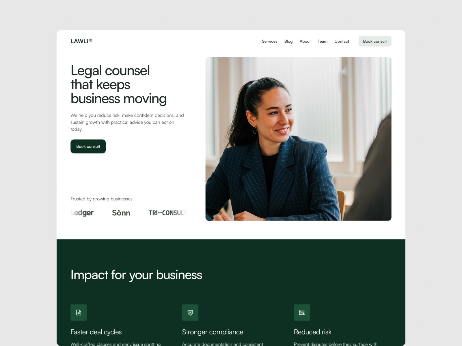 Lawli — 专业彩色金融科技网站设计灵感