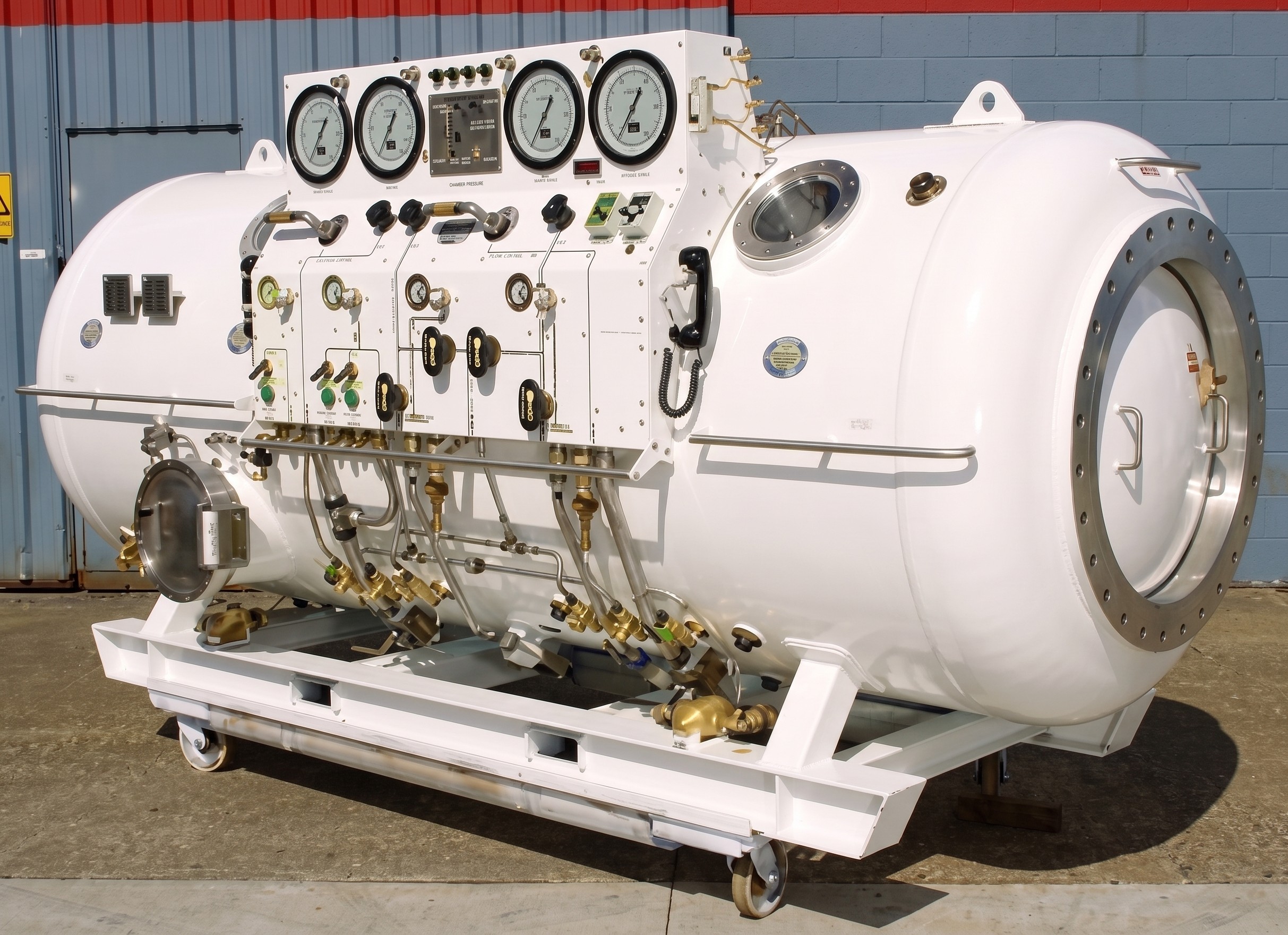 Historical profile reference: twin lock decompression chamber.