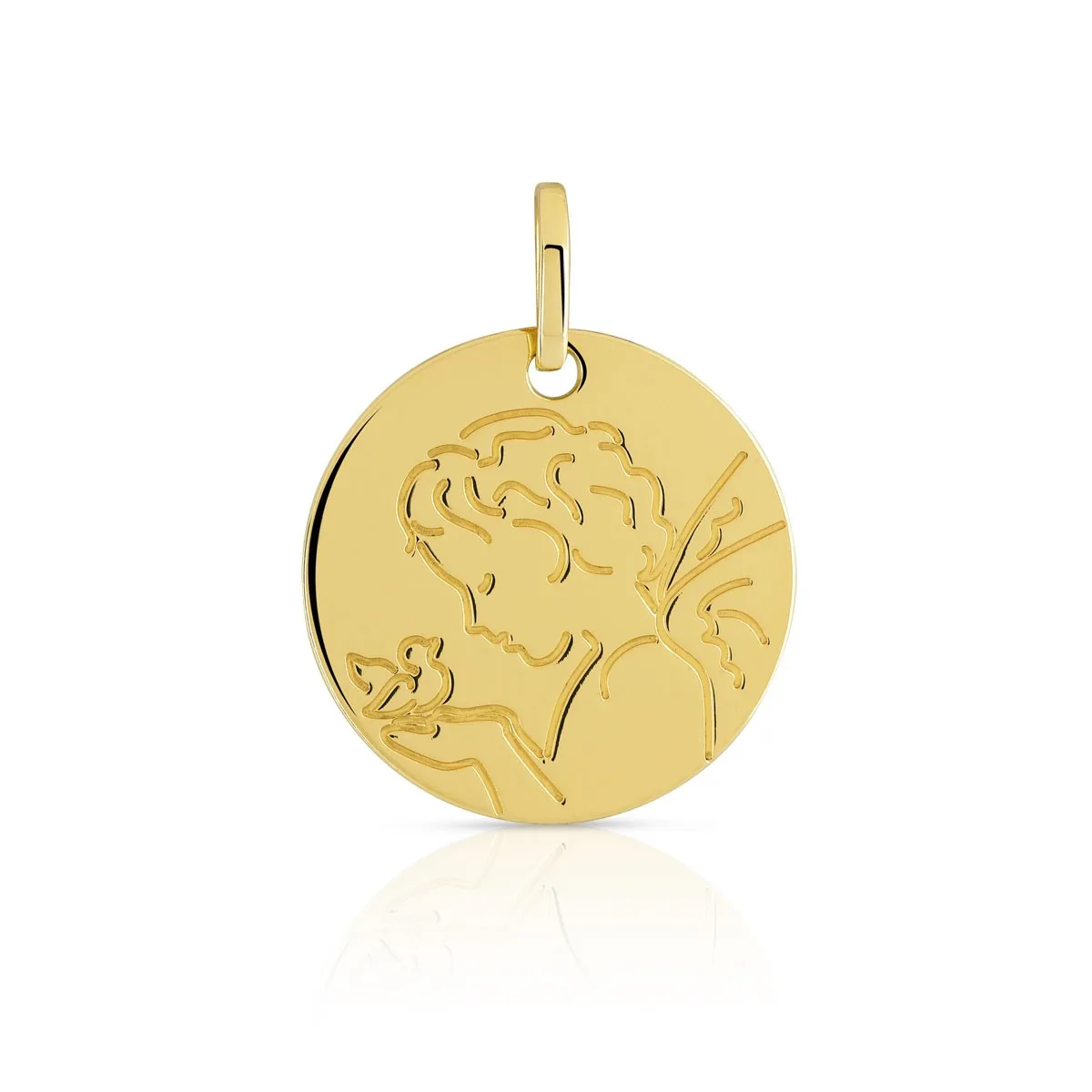 Médaille en or jaune 375