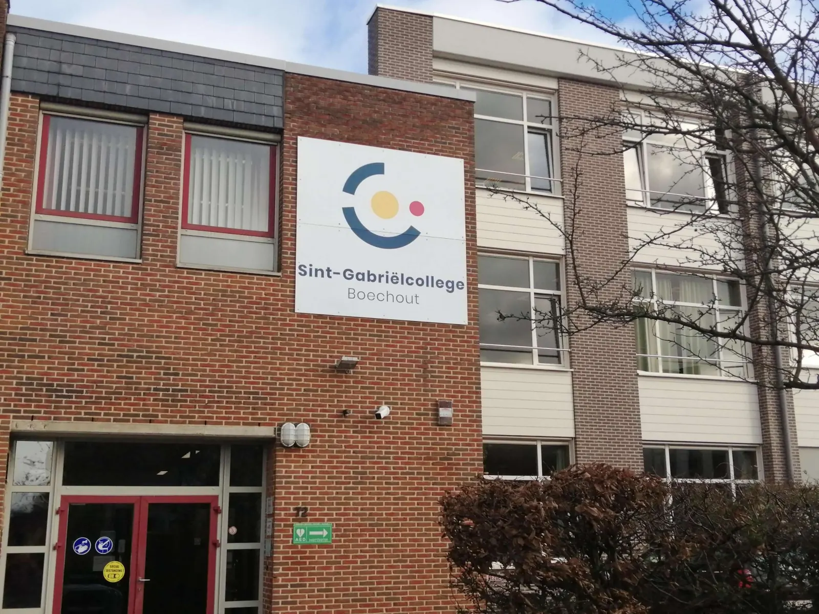 Gevel van het Sint-Gabriëlcollege in Boechout