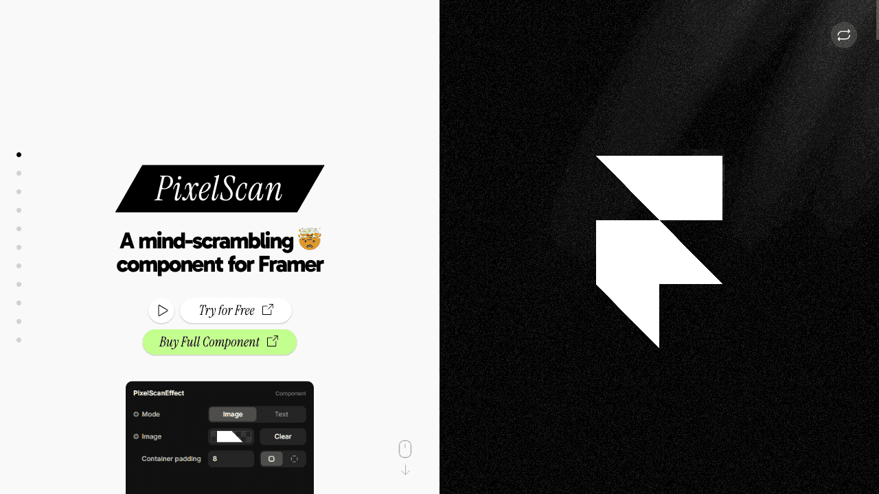 PixelScan Framer integrations thumbnail