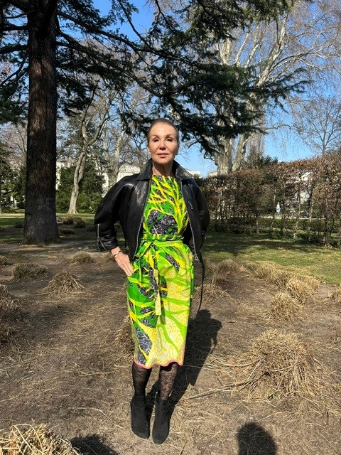 time4africa Kleid mit Gürtel 