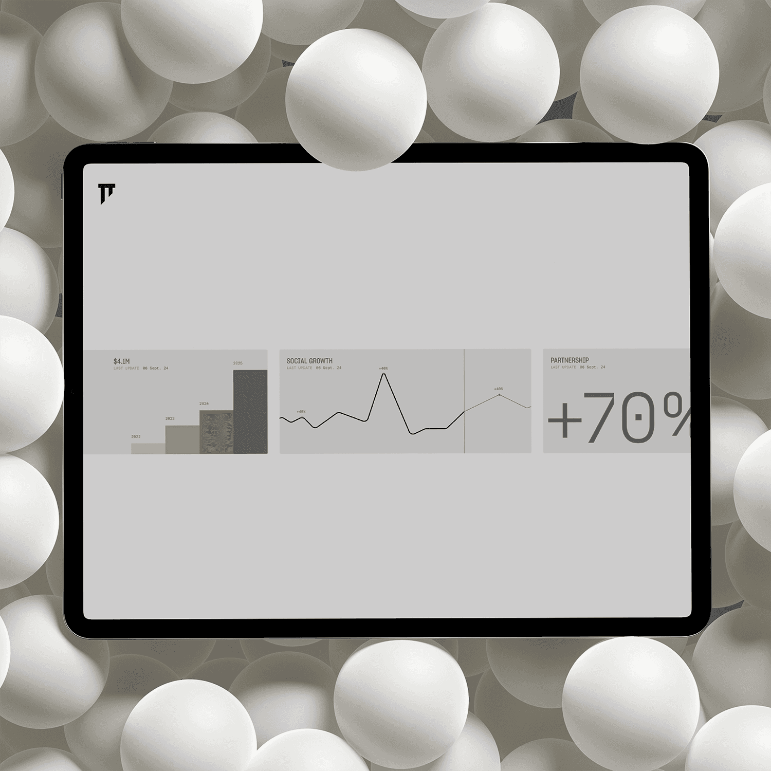 Performance metrics dashboard highlighting portfolio growth trends