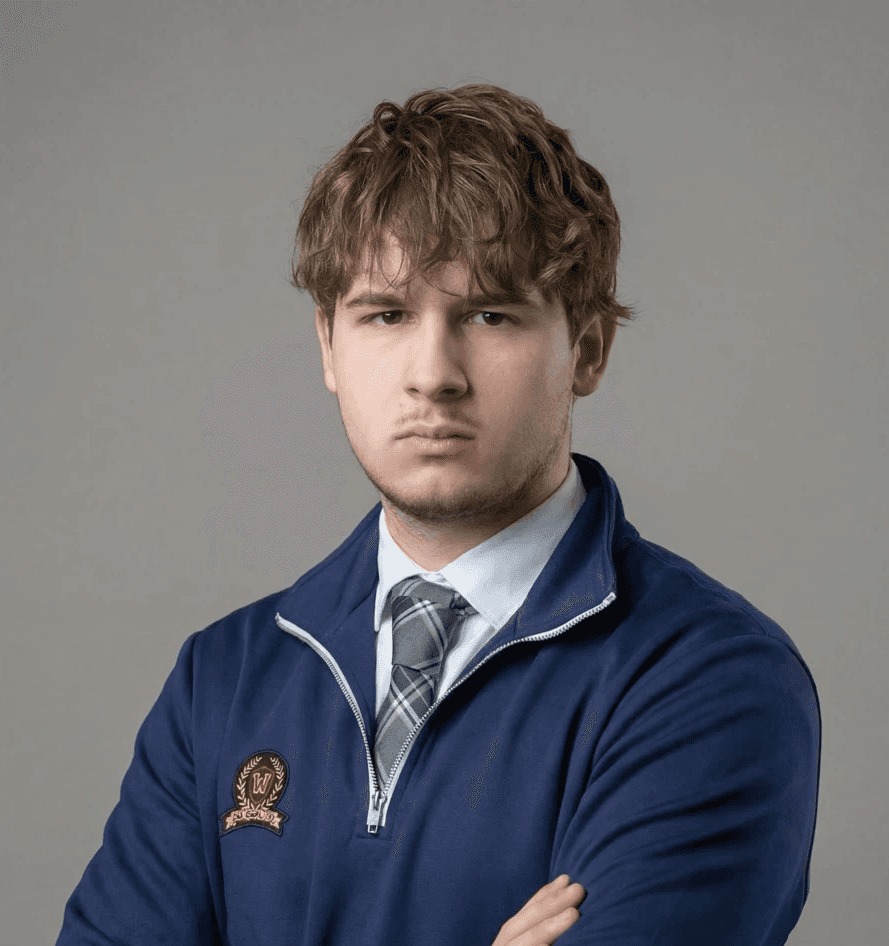 A man with surfboard