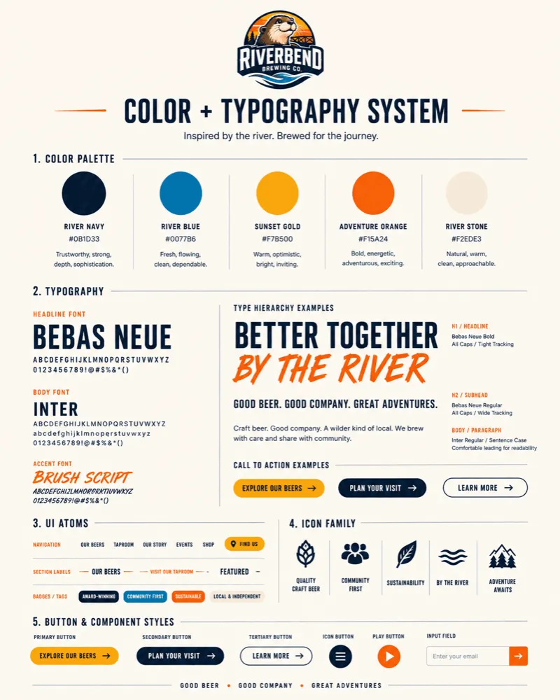 Riverbend Brewing Company Design System