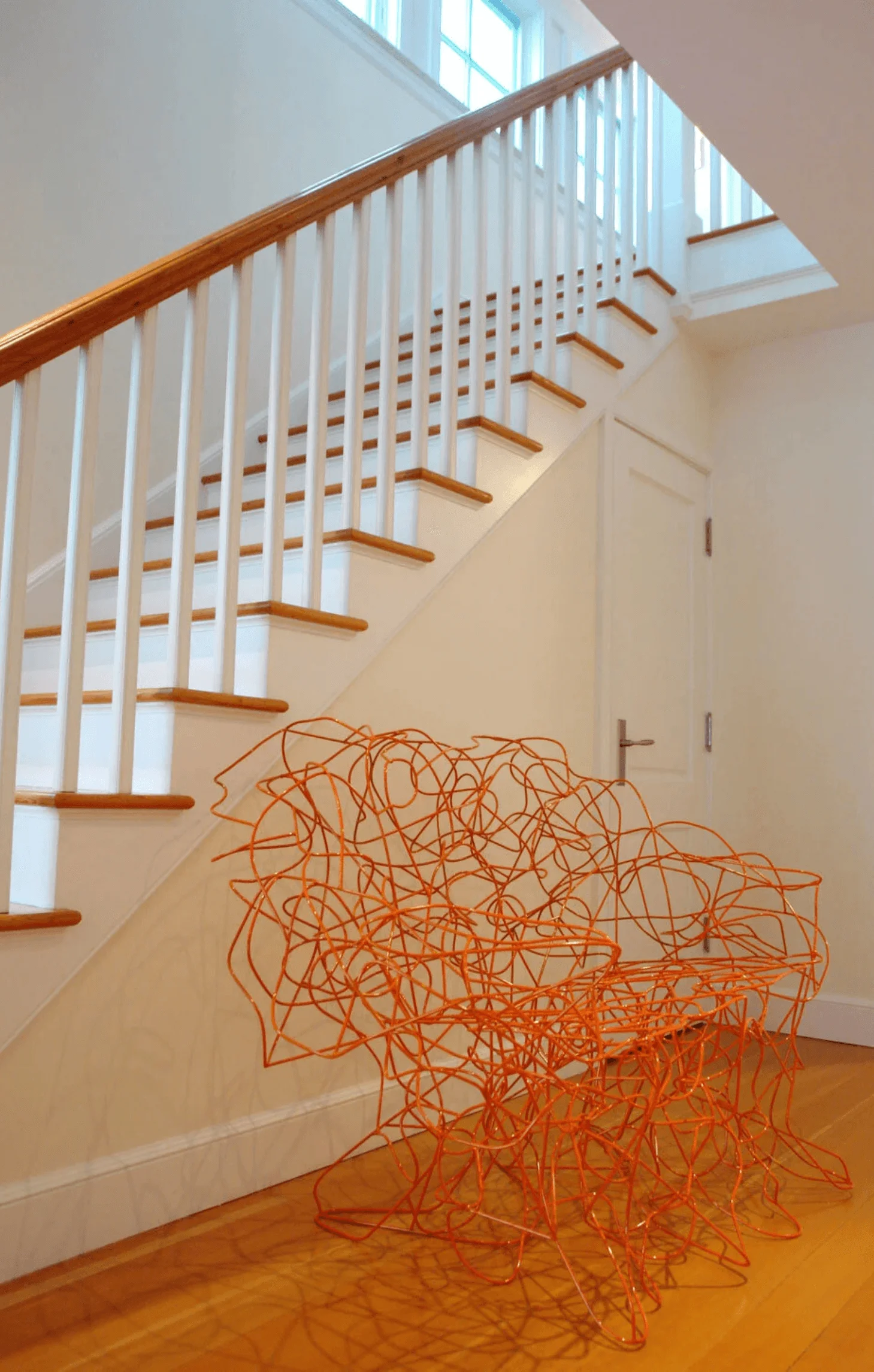 The staircase at the Old Greenwich residence