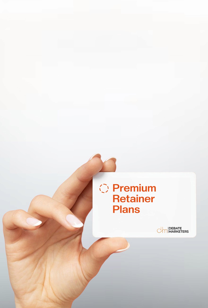 Female hand shows a card