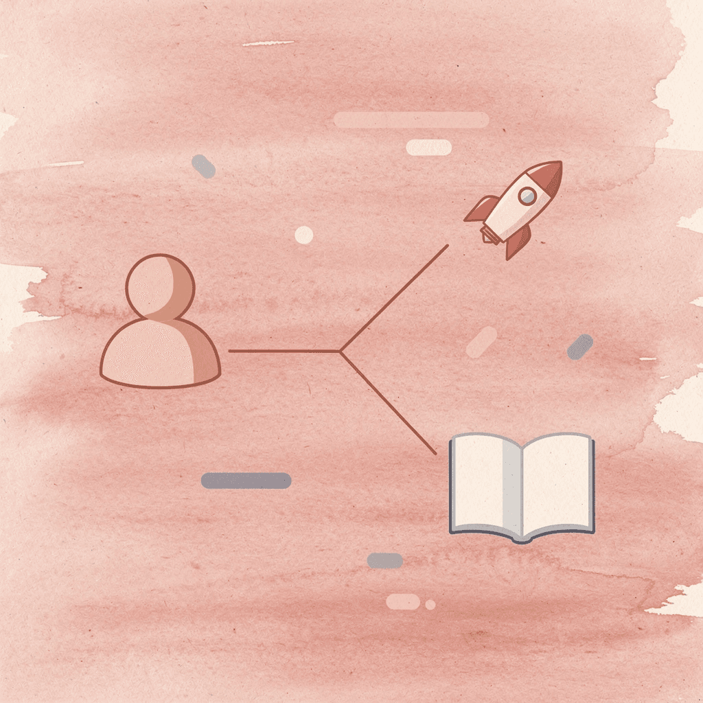  Icon showing postpartum workout path splitting into high-impact versus low-impact choices