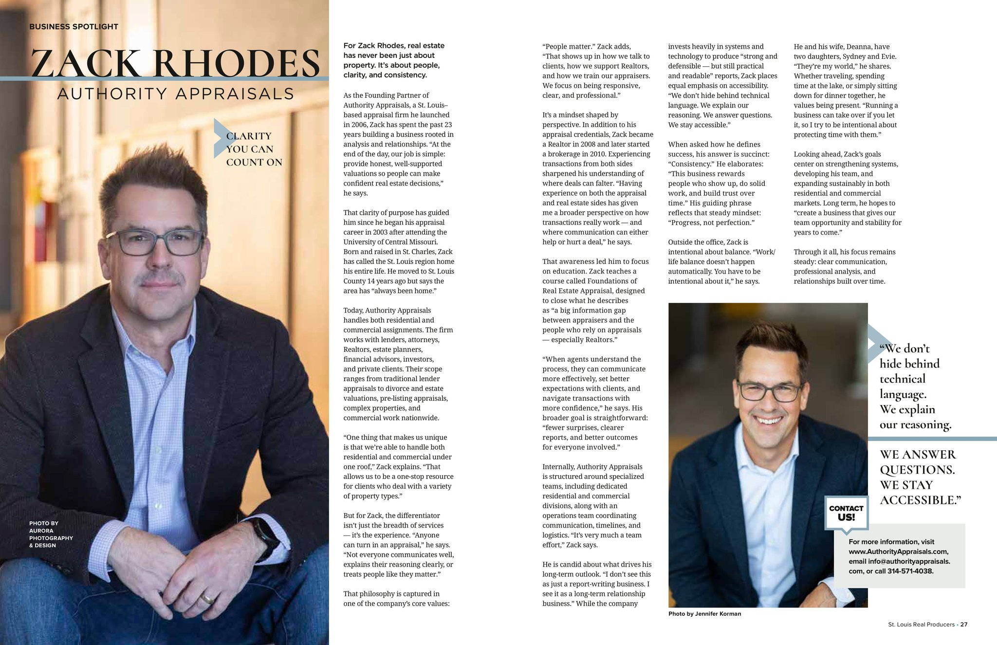 Zack Rhodes, featured in St. Louis Real Producers
