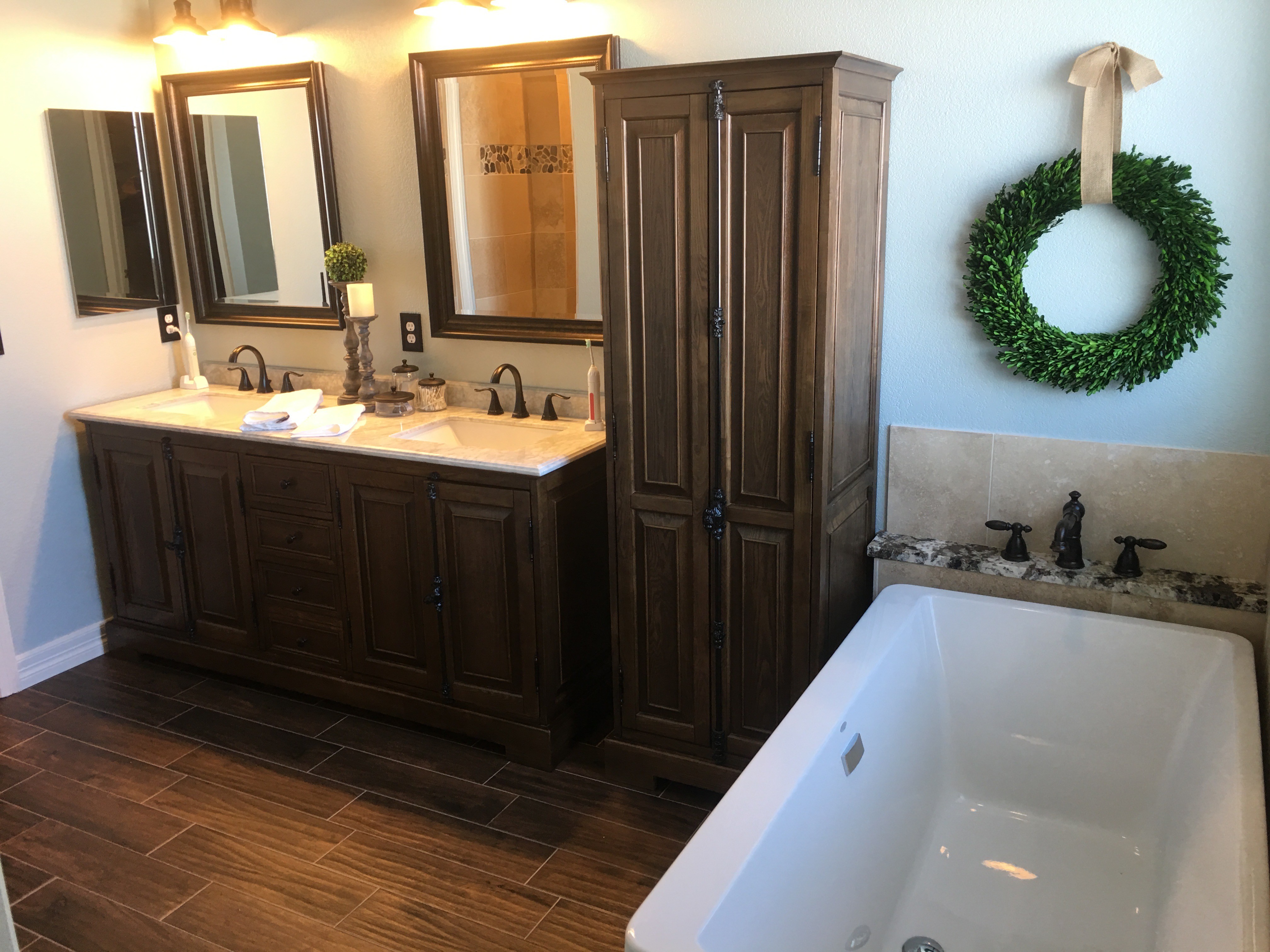 white and brown wooden table with chairs