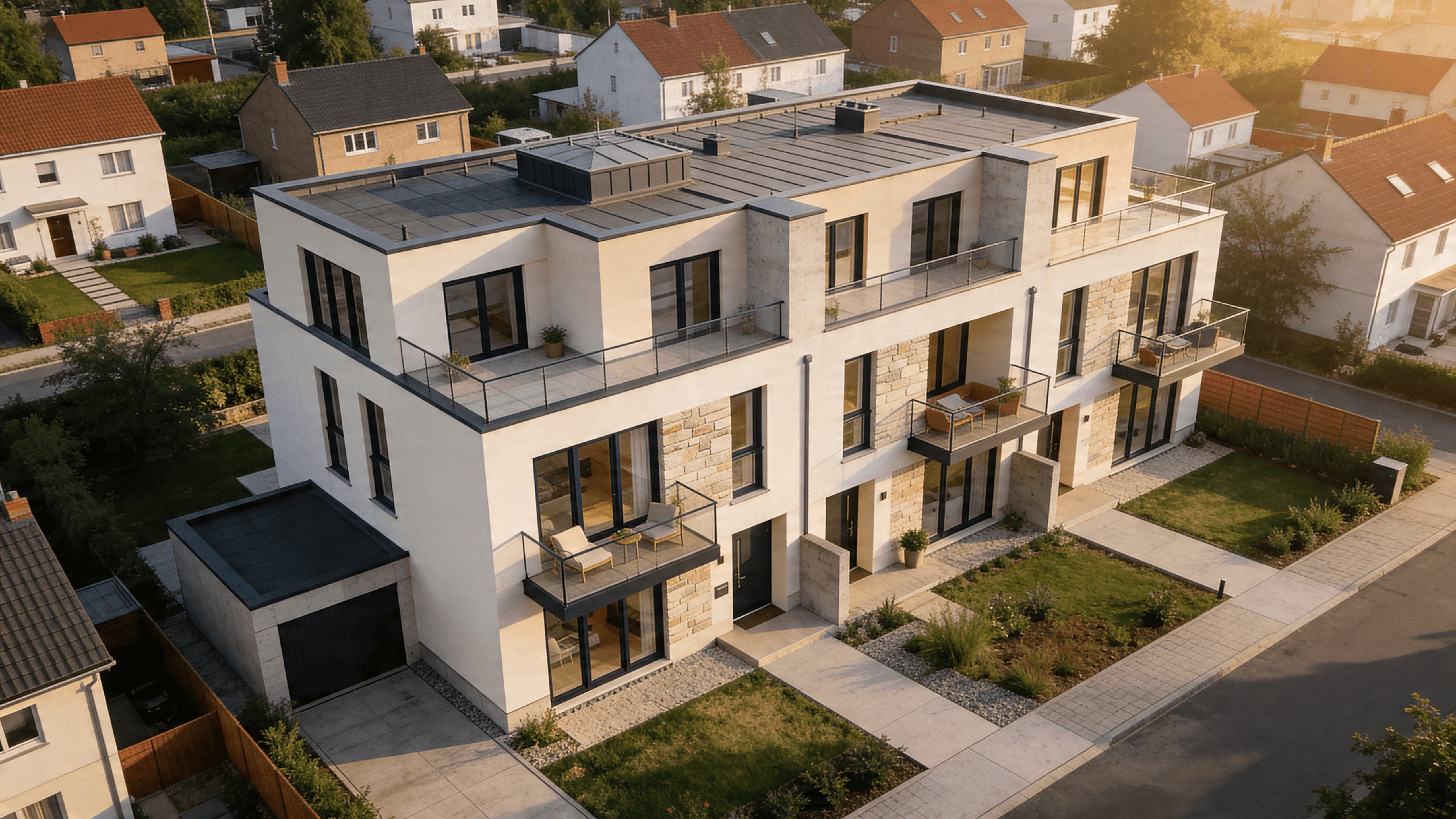 a building with glass windows