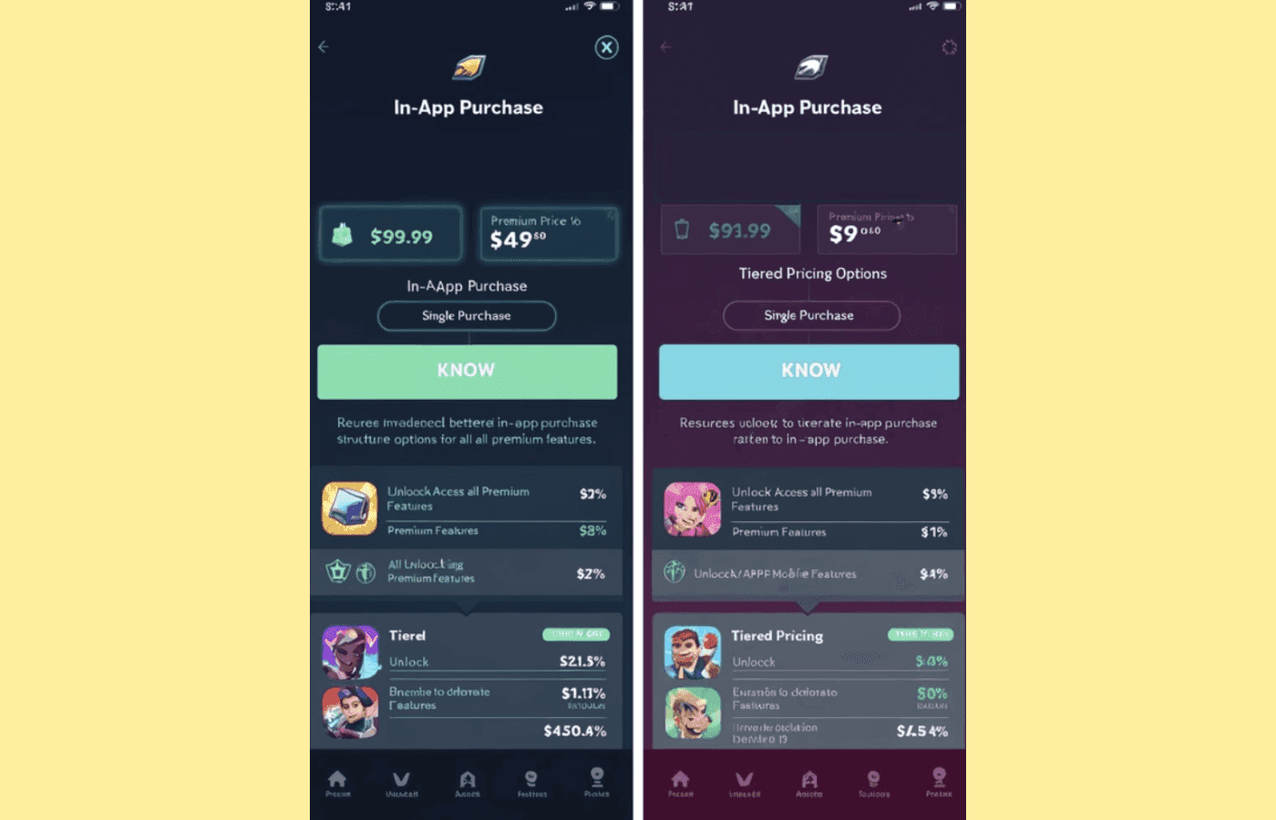 Mobile app example