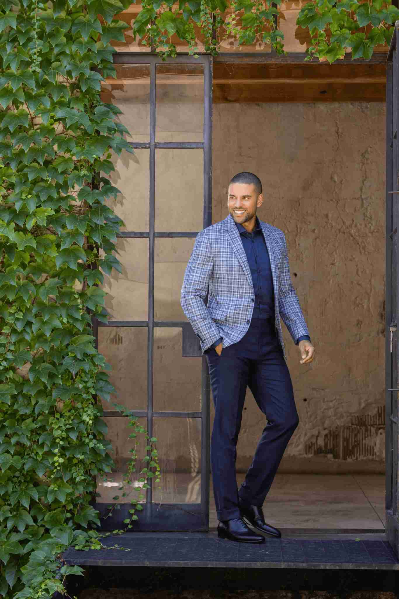 Férfi sportzakóban