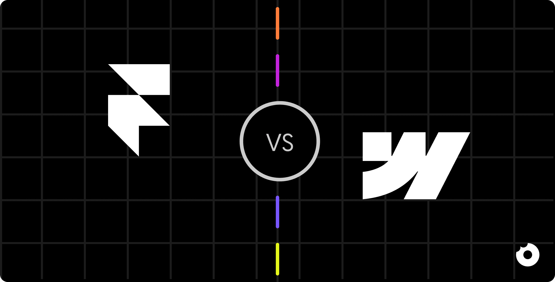 Framer vs Webflow logo comparison for B2B SaaS websites