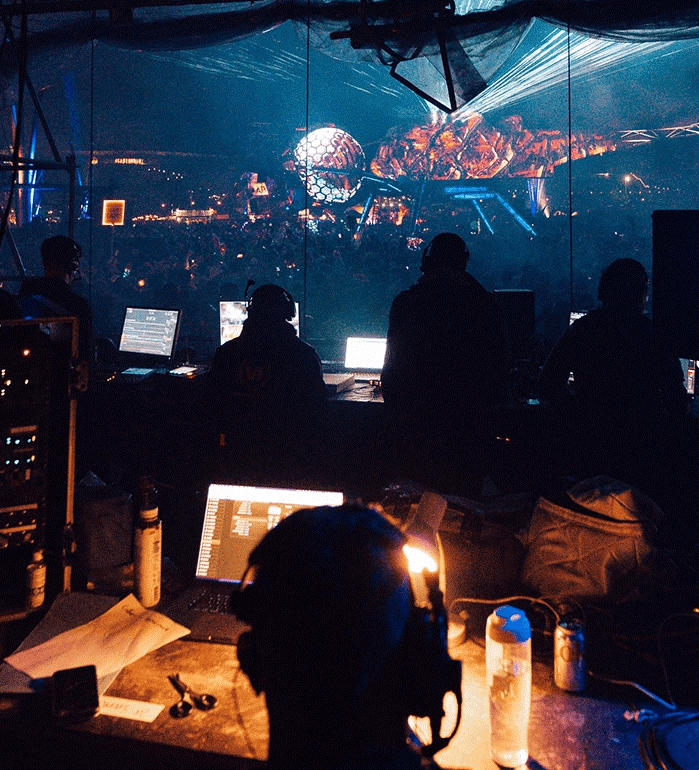 person using track pad