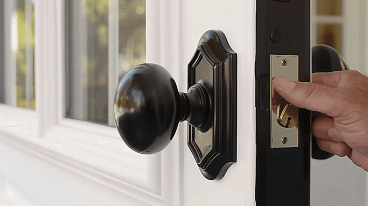 newly-installed-door-lock-and-knob