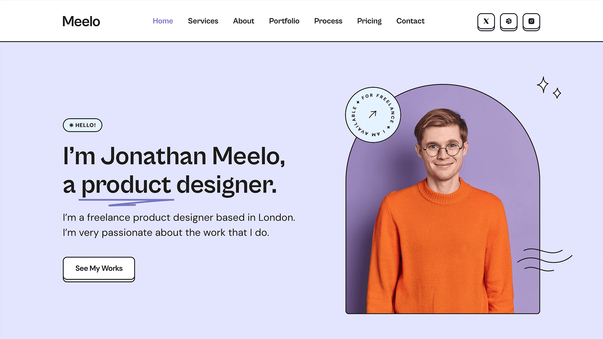 Meelo Framer template