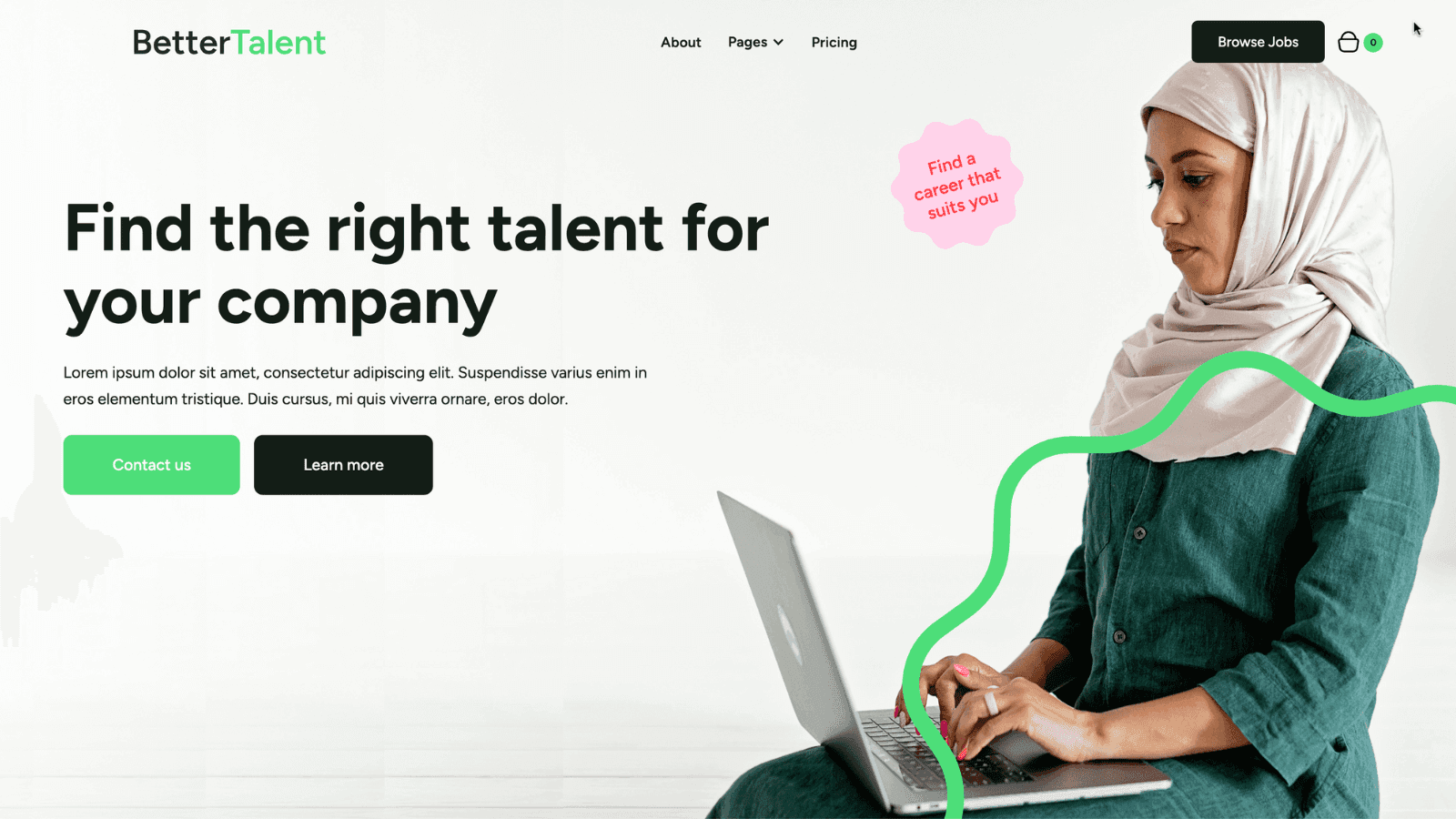 Better Talent Webflow Template