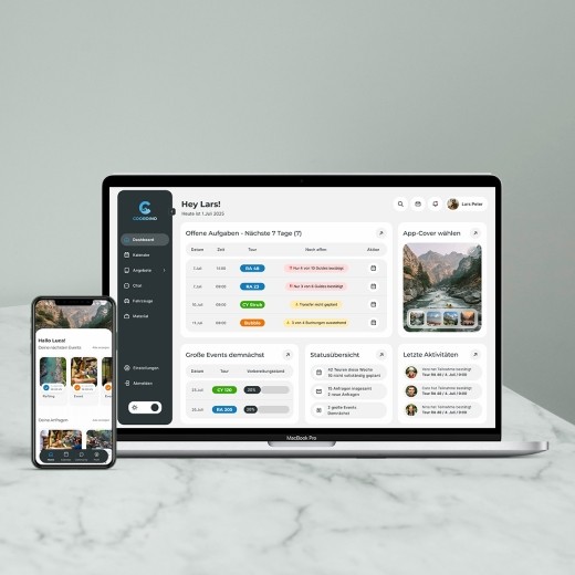 Website-Mockup Wohlfühlpark