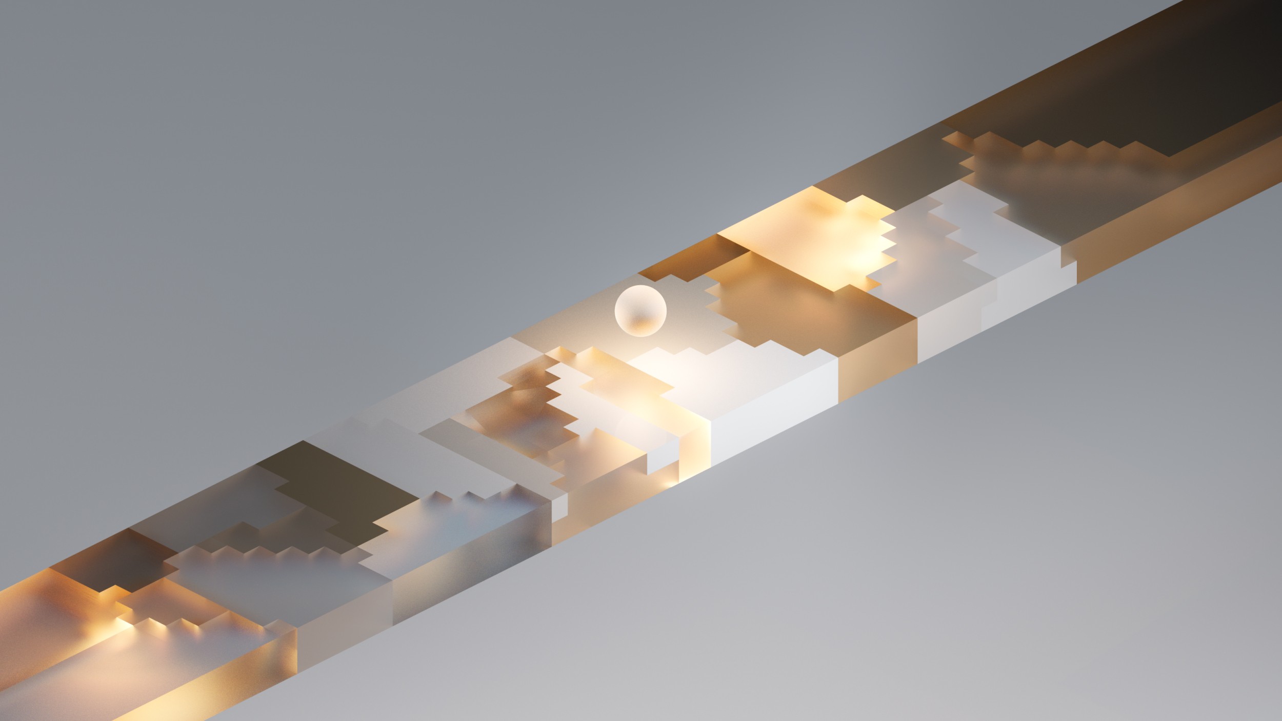 AI data models rendered as 3D cubes in Cinema 4D with Redshift, visualizing machine learning insights and predictions.