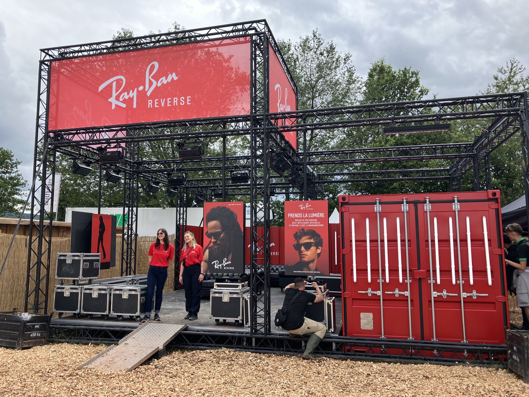 Ray-Ban booth for 2024 edition of Les Eurockéens at Belfort, France.