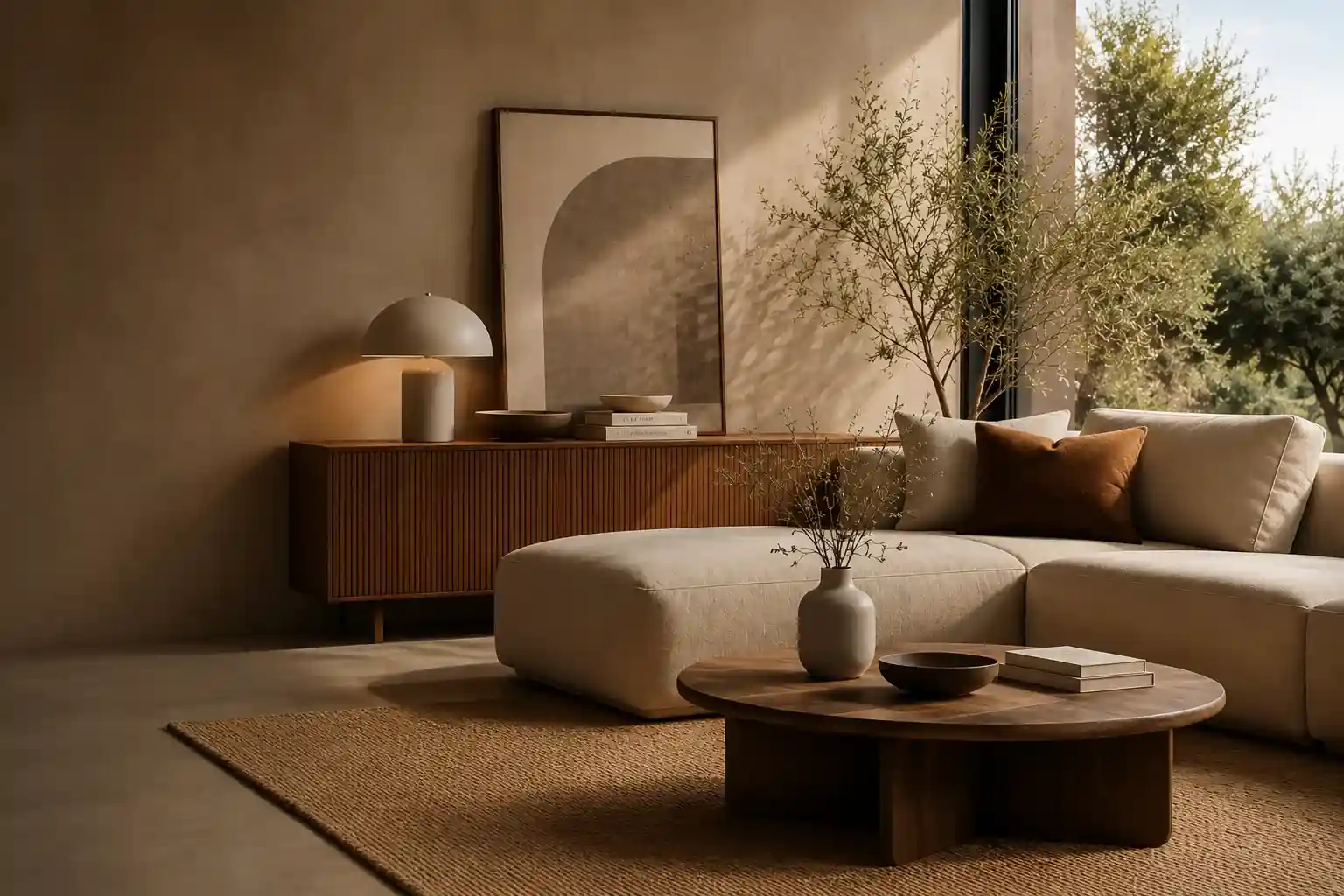 Warm living room