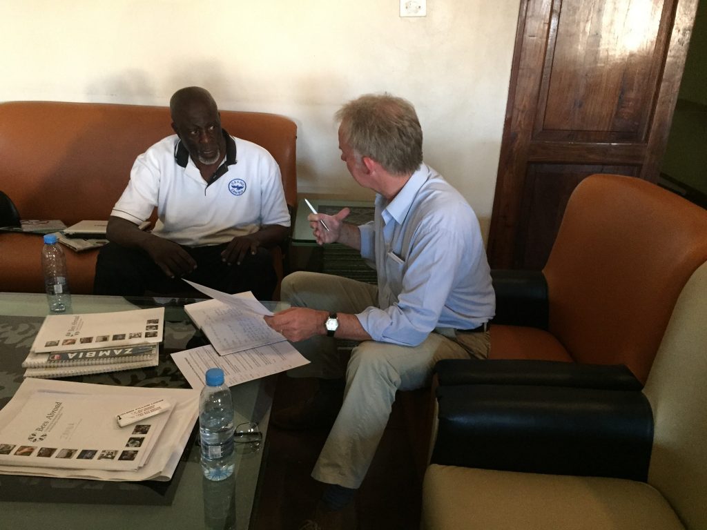 Meeting with SRDA director, Phillip Nsakilwa