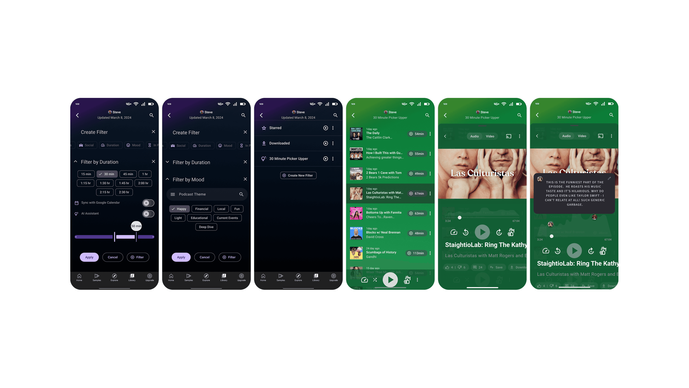 App Screen with open sidebar