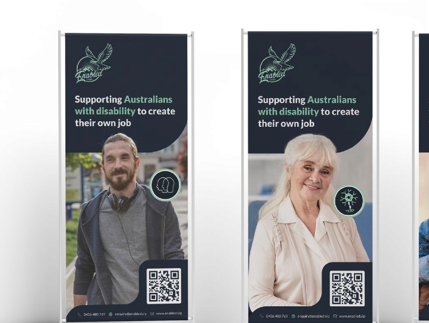 Enabled VIP pull up banner design by DesignGuru