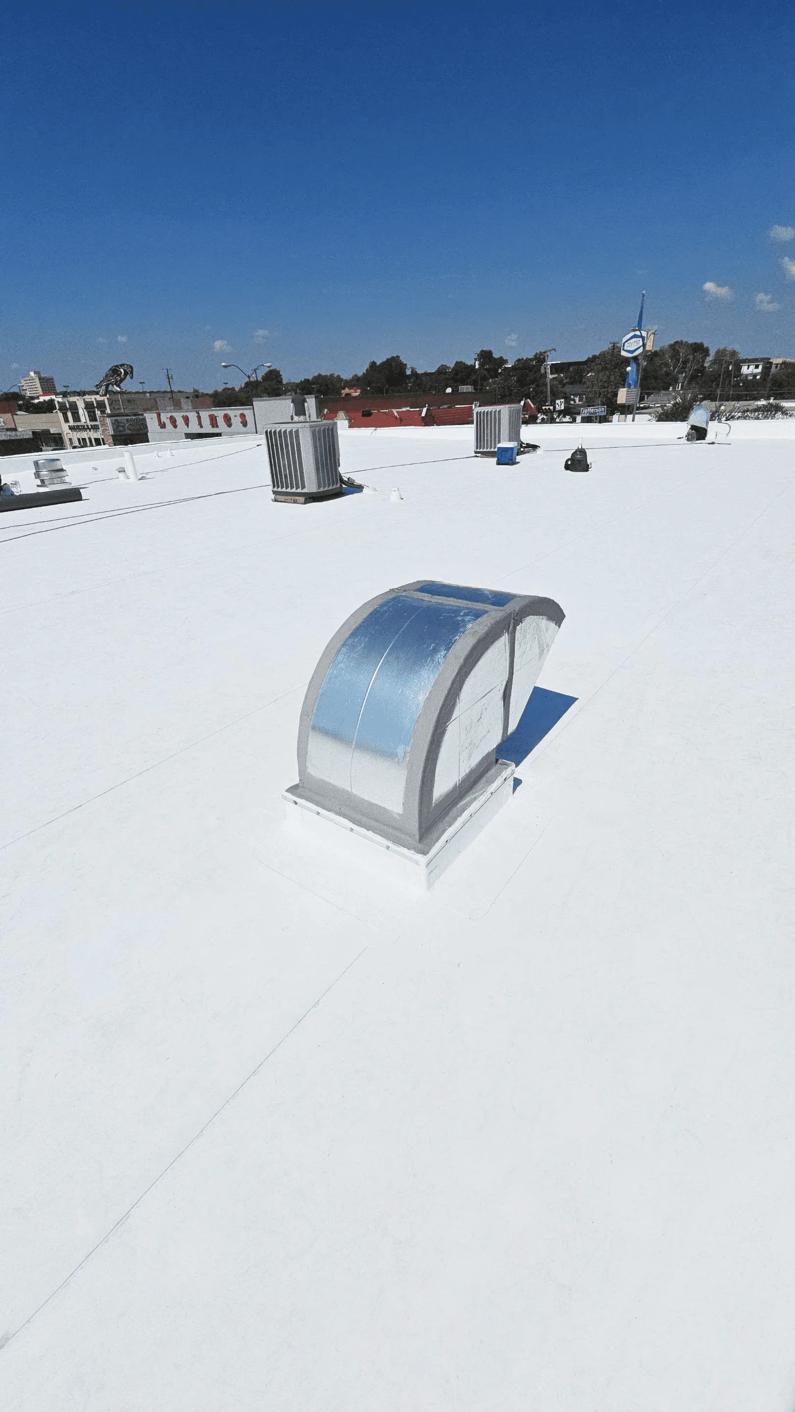 commercial roof installation by arrington roofing - a top rated dallas roofing contracgtor