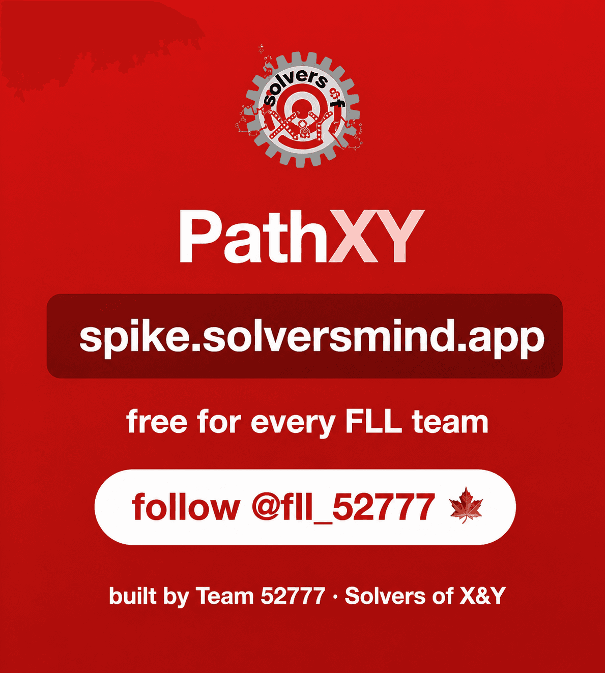 Ontario FLL Champion Team 52777 Solvers of X & Y launching the PathXY Python robot path planner for LEGO SPIKE Prime