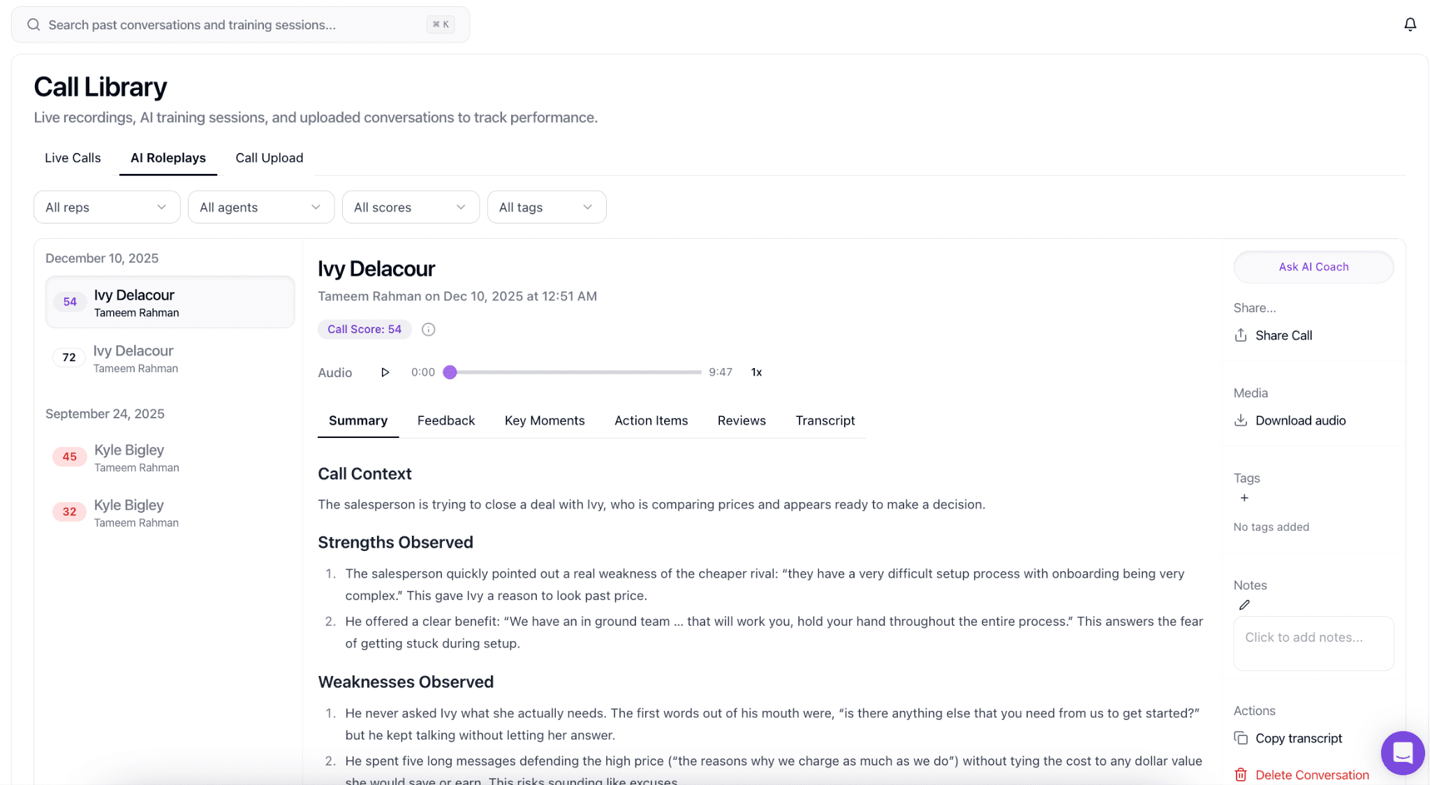 kendo ai call options