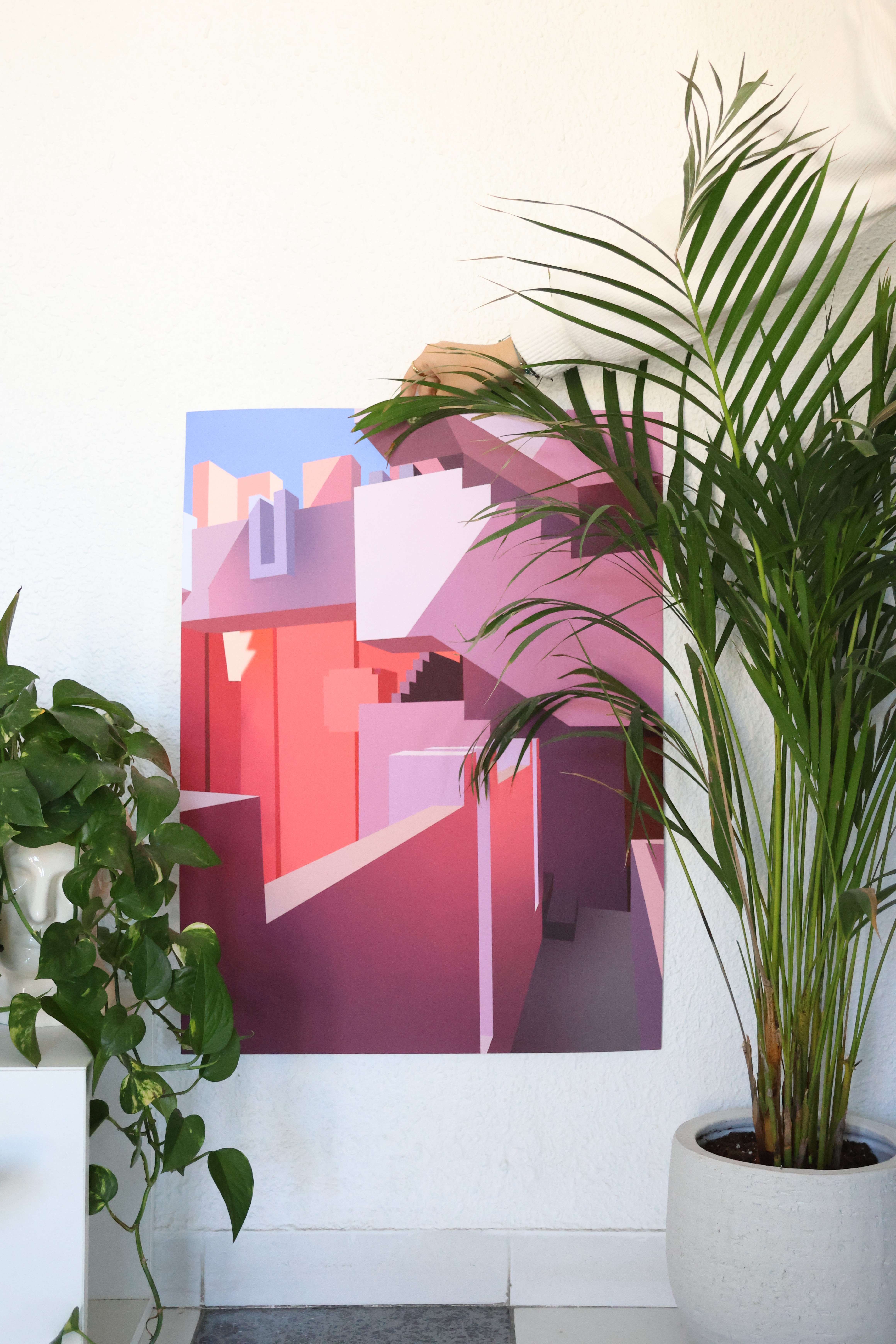 A two screens of the home page of the website